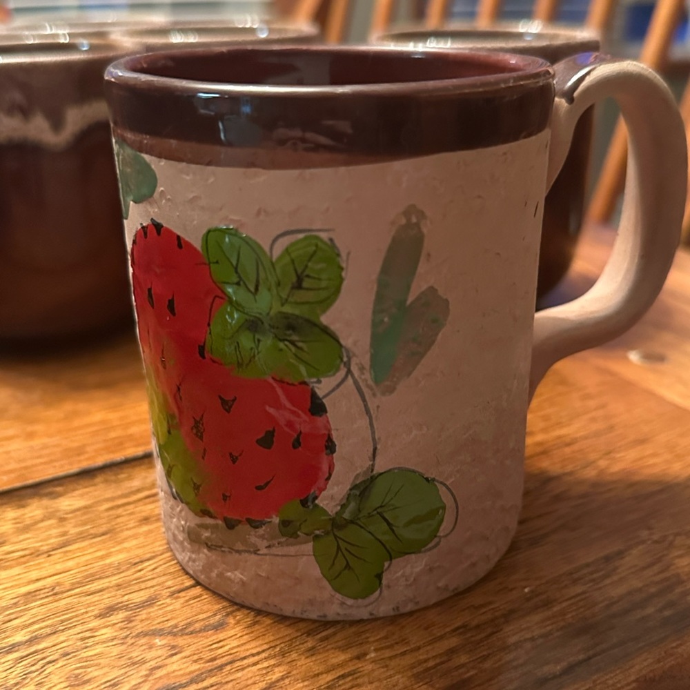 Strawberry Design Ceramic Mug